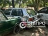Drunk driver on «Zhiguli» caused a collision with three parked cars in Dnipro