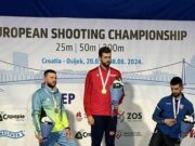 Ukrainian shooter wins silver at the European Shooting Championship