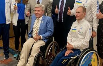 France supports Ukrainian athletes before the Olympic Games in Paris