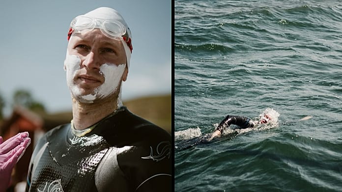 55 часов в воде: польский пловец пересёк Балтийское море от Швеции до родной страны