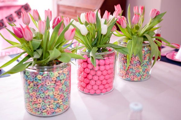 Baby shower ideas: centros de mesa comestibles
