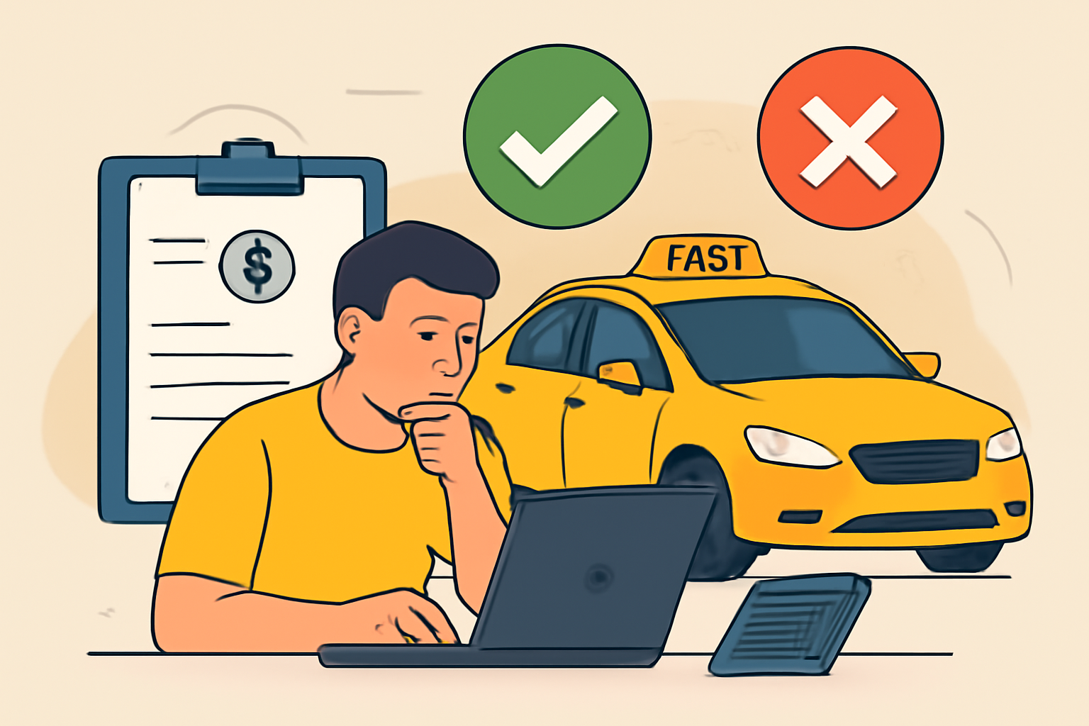 Покупка автомобиля в кредит для работы в такси: плюсы и минусы для начинающего водителя
