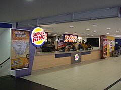 A Burger King restaurant in Guarujá, Brazil