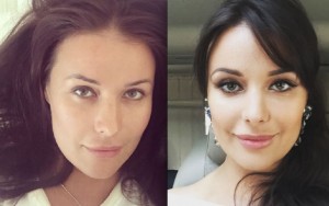 Оксана Федорова с макияжем и без Оксана Федорова с макияжем и без
