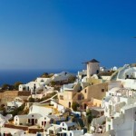 Oia village on Santorini island, Greece.
