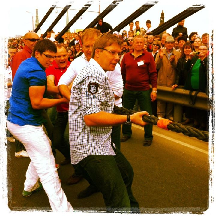 мэр Риги на праздники дня Риги в Латвии 2013 год