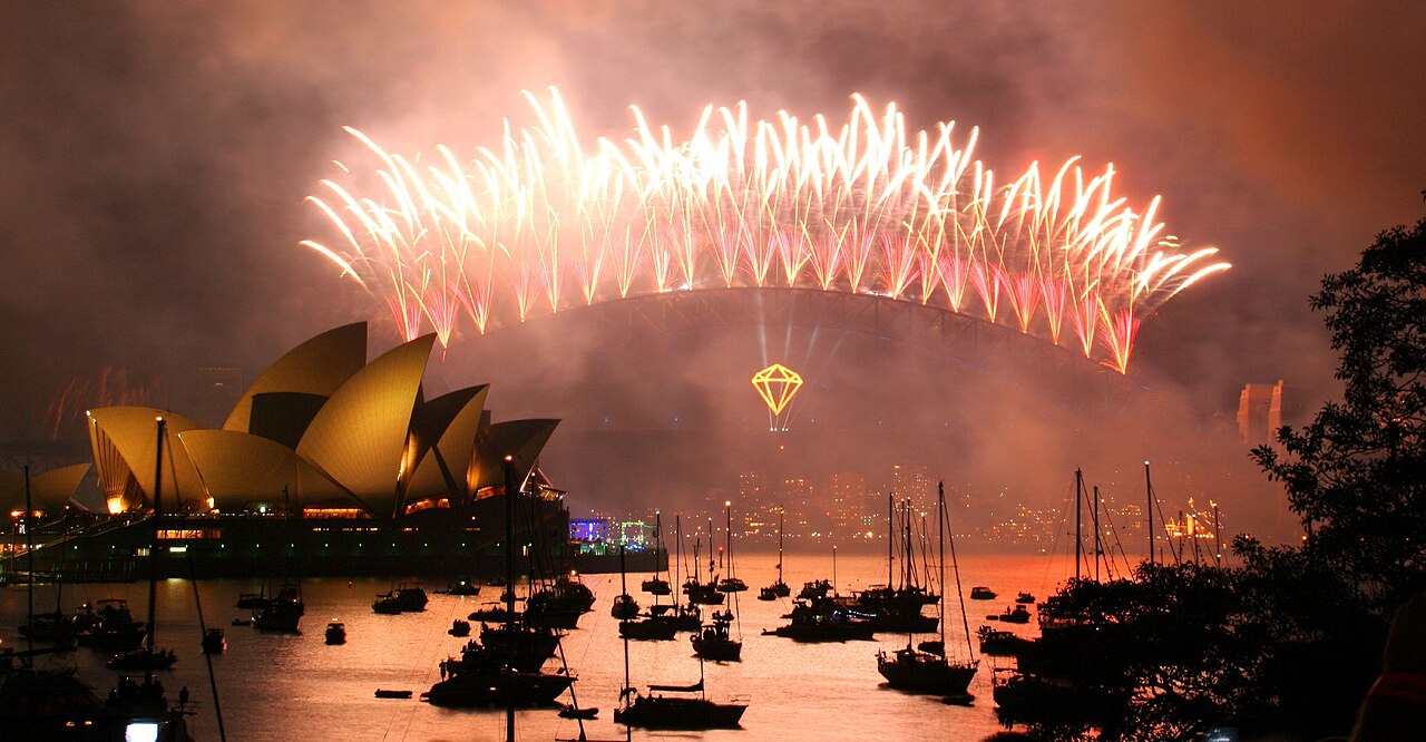 New Year's Eve fireworks over Sydney Harbour