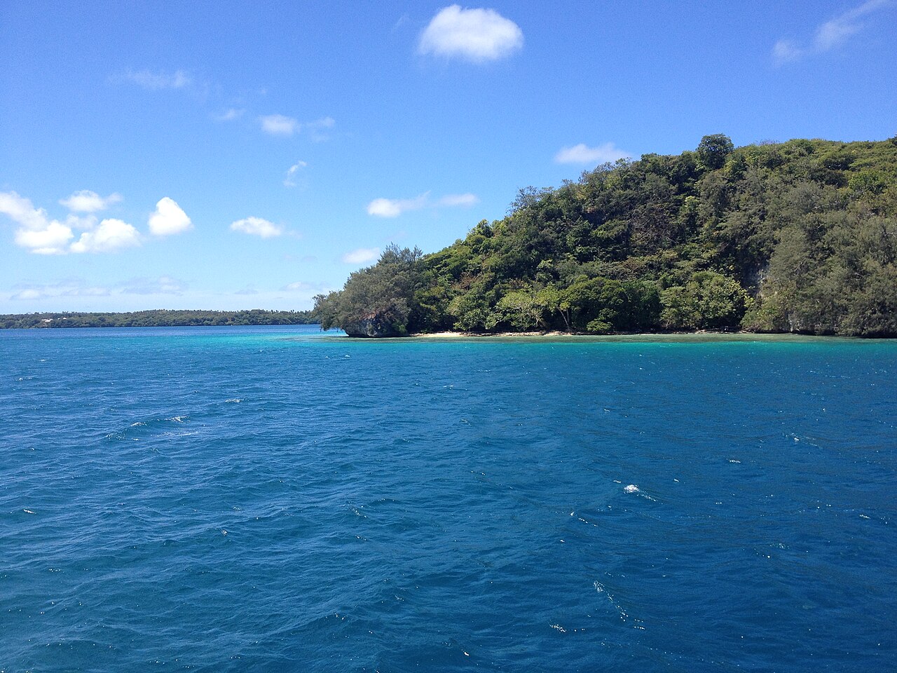 Approaching Neiafu by the eastern bay in Vava'u
