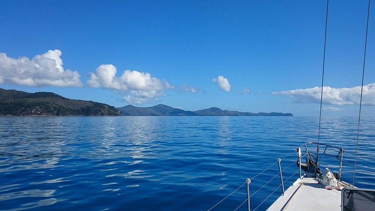 Whitsunday Islands sailing yacht deck view