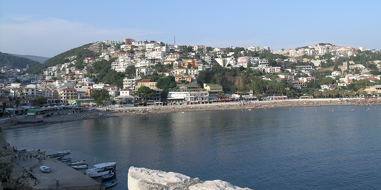 Ulcinj Old Town and Mala Plaža cove – Note: this is not the festival site. Long Beach stretches over 10 km on the other side of the Old Town to the southeast; when booking, first clarify which stretch of sea you are booking for.
