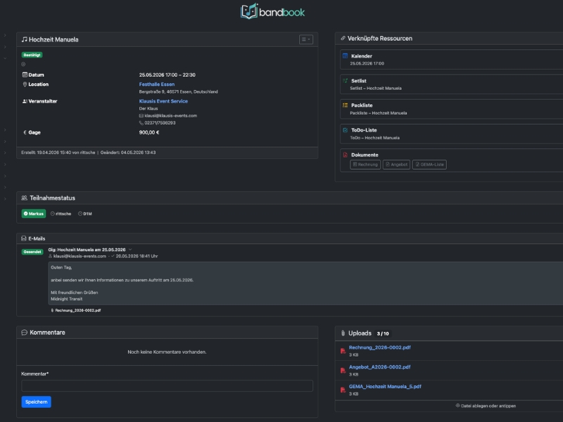 BandBook vs. BANDZONE – Ein ehrlicher Feature-Vergleich
