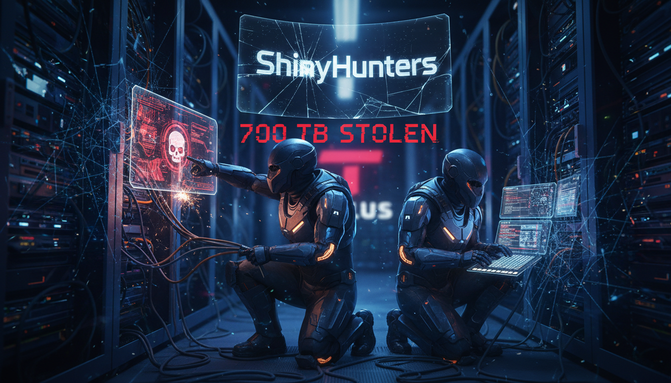 Telus enquête sur une violation de données majeure : ShinyHunters revendique le vol de 700 téraoctets