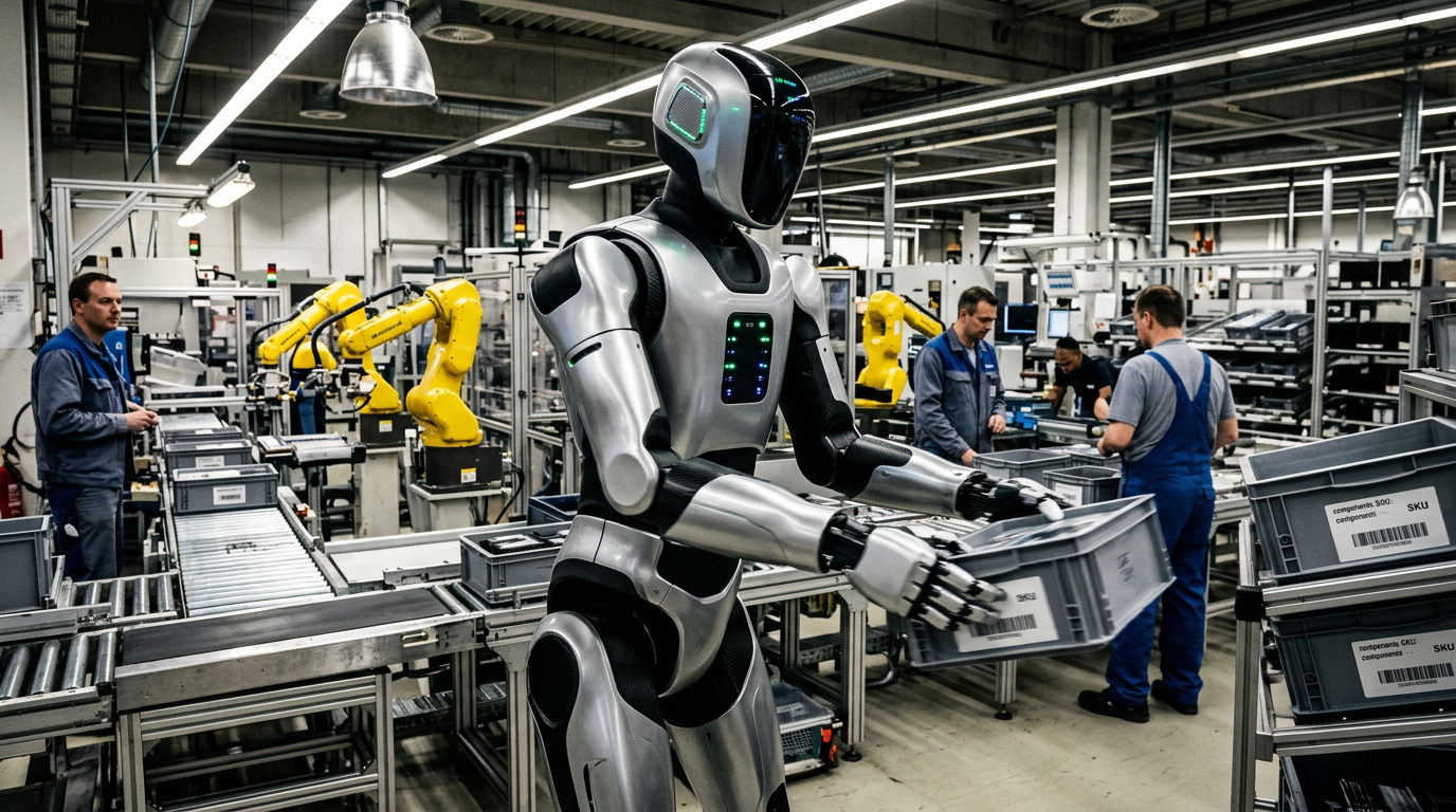 Blick in die deutsche Fabrik, in der NVIDIA und Siemens beweisen, dass Roboter gut mit Menschen zusammenarbeiten können