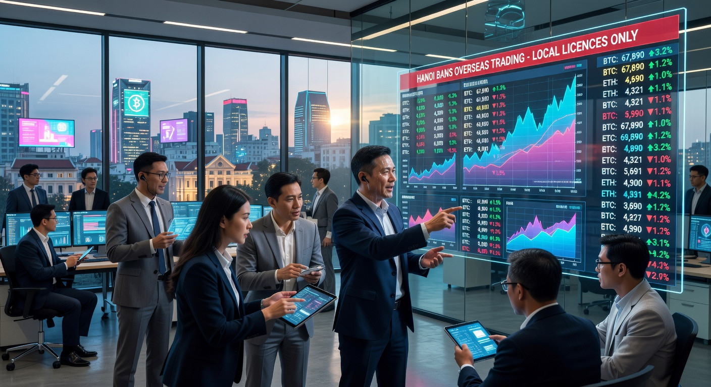 Vjetnamas kriptovalūtu pagrieziens: vietējās biržas uzplaukst, Hanojai pastiprinot kontroli pār ārvalstu tirdzniecību