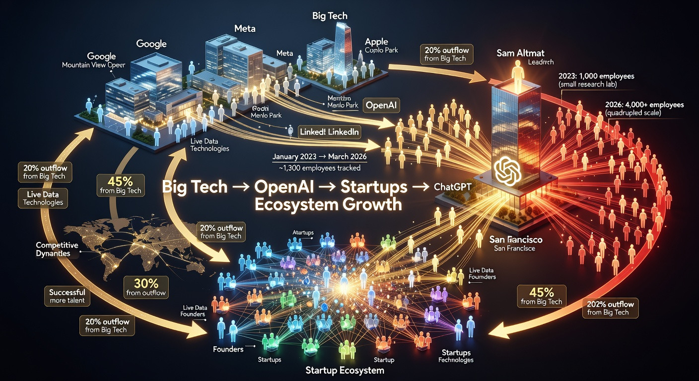 OpenAI orbita: talentų karo, kurstančio DI revoliuciją, žemėlapis