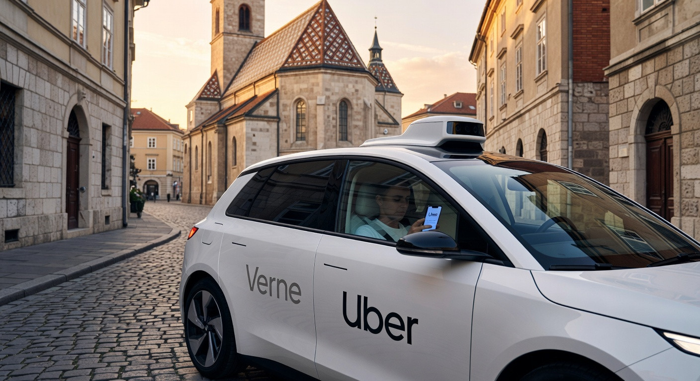 El amanecer sin conductor de Zagreb: Cómo Uber, Pony.ai y Verne están reescribiendo el transporte europeo