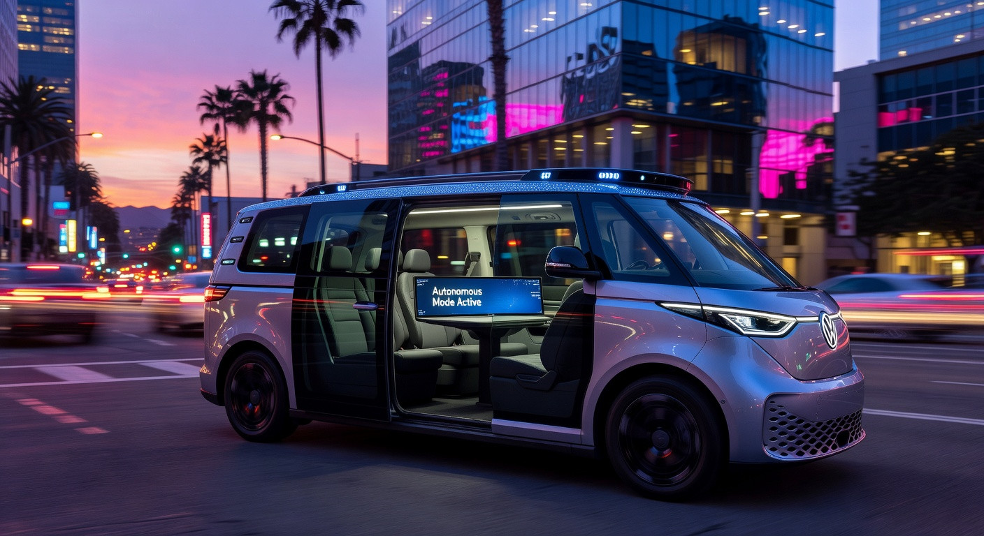 Der Robotaxi-Realitätscheck: Volkswagen und Uber bringen den autonomen ID. Buzz nach Los Angeles