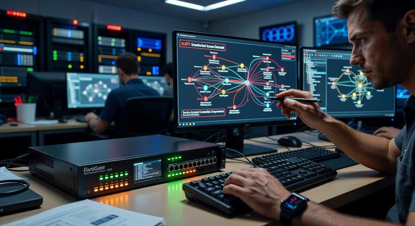 FortiGate sotto attacco: come gli aggressori stanno sfruttando i dispositivi di rete per sottrarre account di servizio