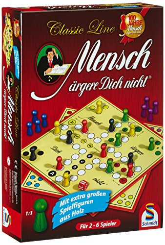 Mensch ärgere Dich Nicht, Mit extra großen Spielfiguren, bunt