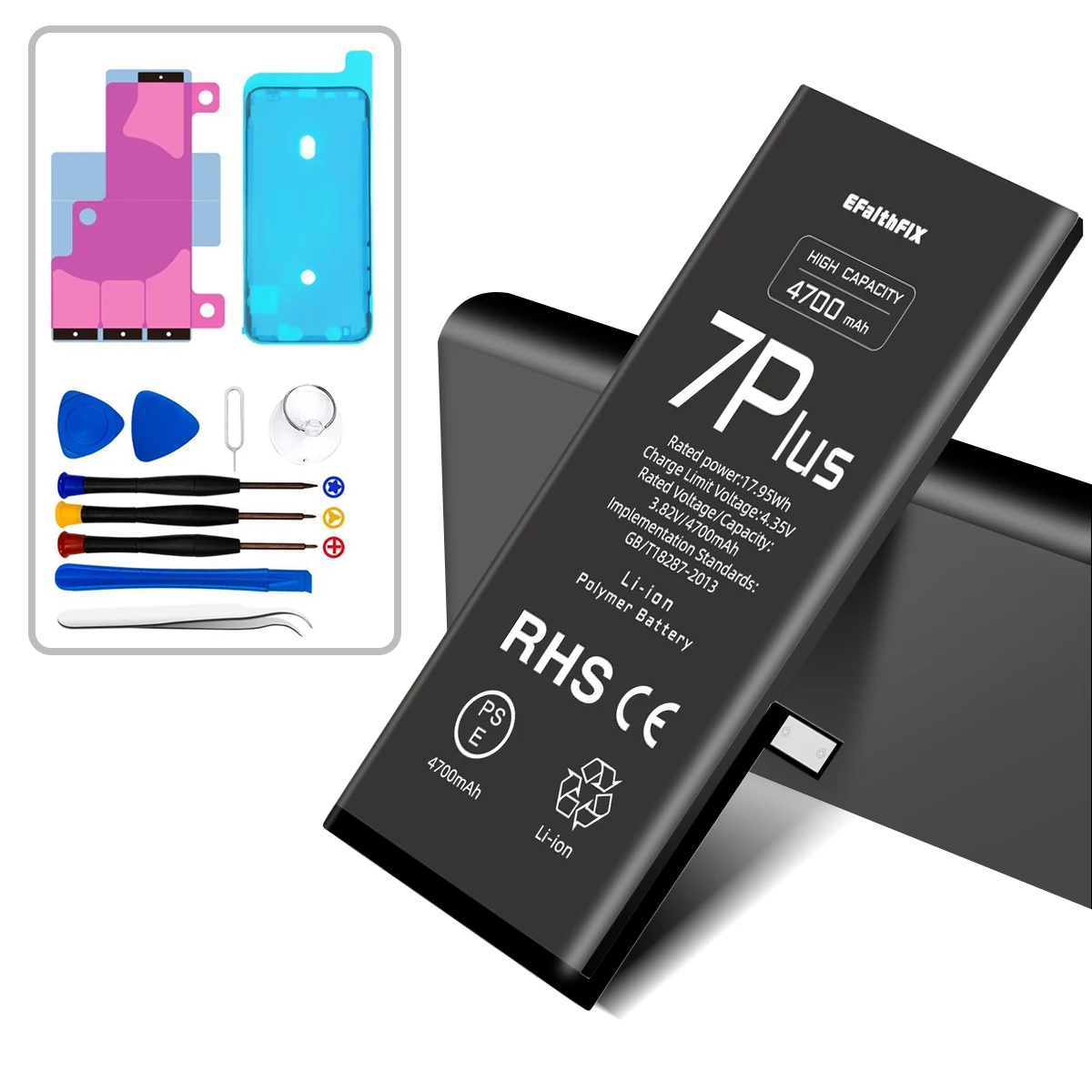 0 Cycle High Capacity Battery For Apple iPhone 7 Plus Replacement Lithium Polyme