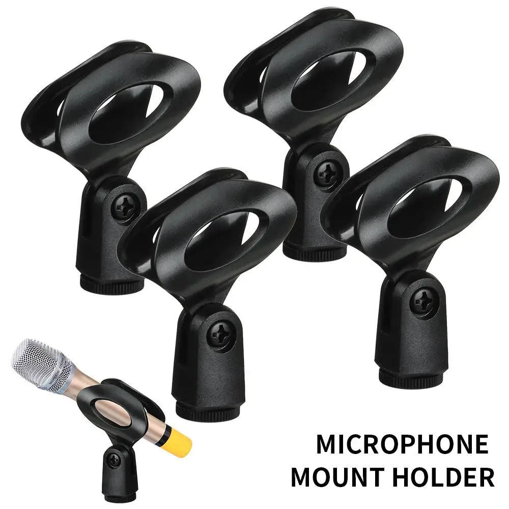1/4 Pack Universal Microphone Clip for Shure Mic Mount Holder Handheld Wireless/