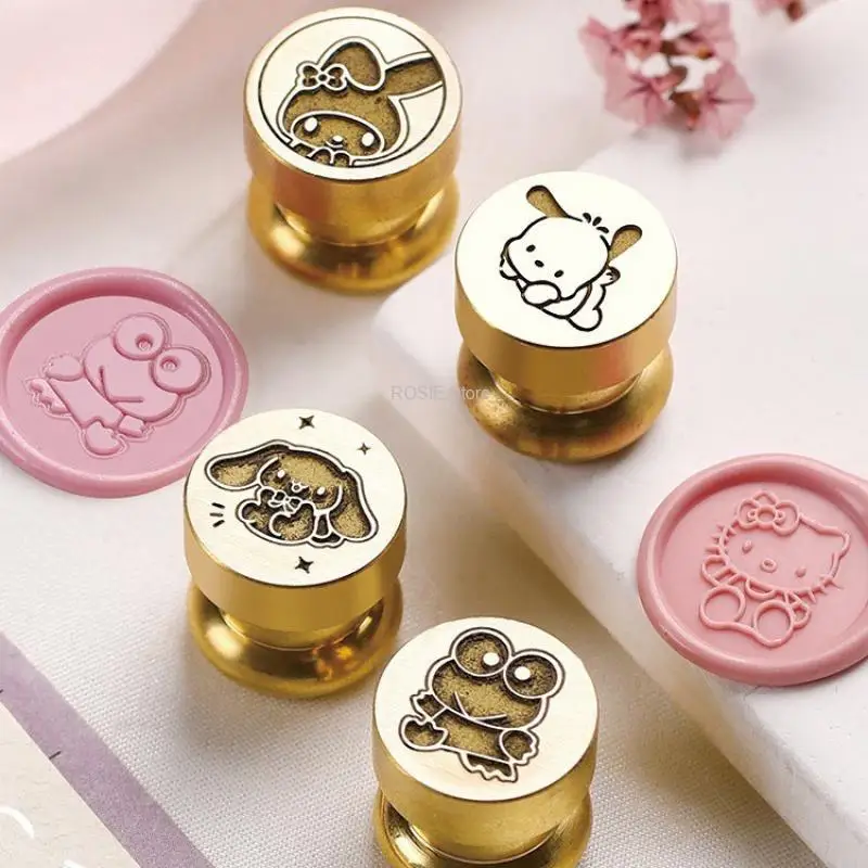 1.5cm brass Wax Seal Stamp Mini Laser Animal Flower Copper Head Scrapbooking Car