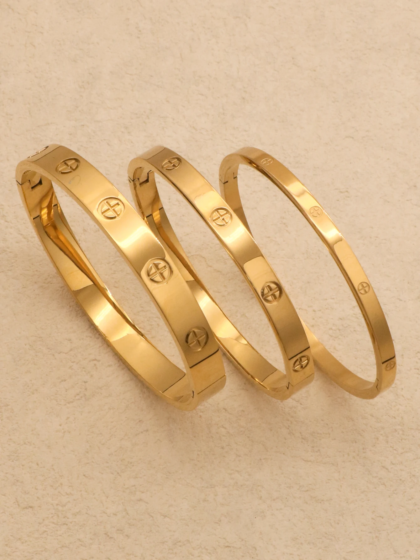 1 Piece 6mm 8mm Width Stainless Steel women men Jewelry love Bracelet luxury wed