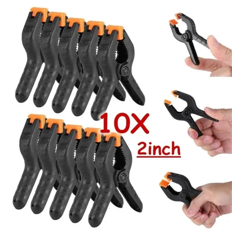 10/5 Pack 2inch Plastic Nylon Adjustable Woodworking Clamps Wood Working Tools S