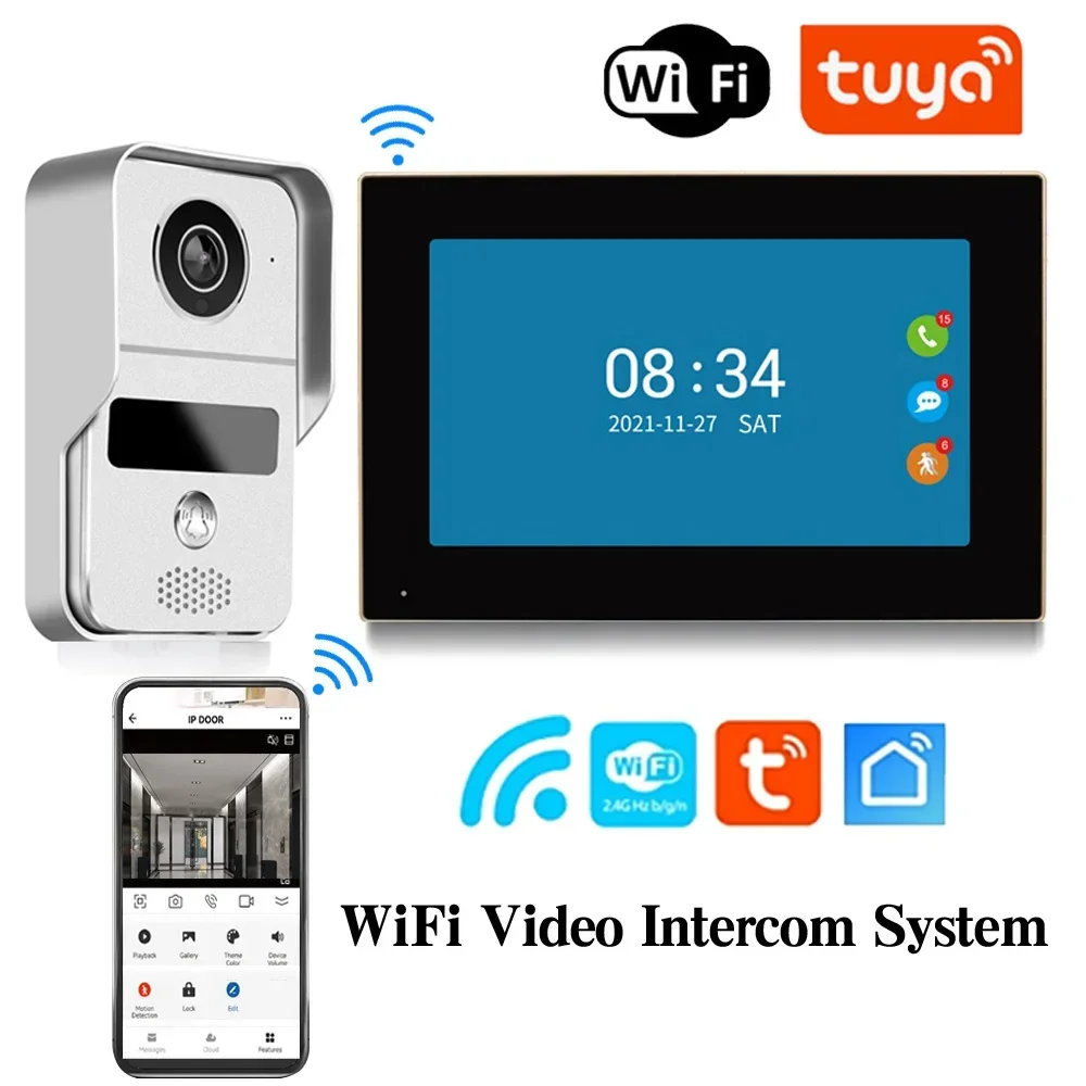 10 Inch Tuya Video Doorbell WiFi Outdoor Door Bell Waterproof IP65 Intercom Smar