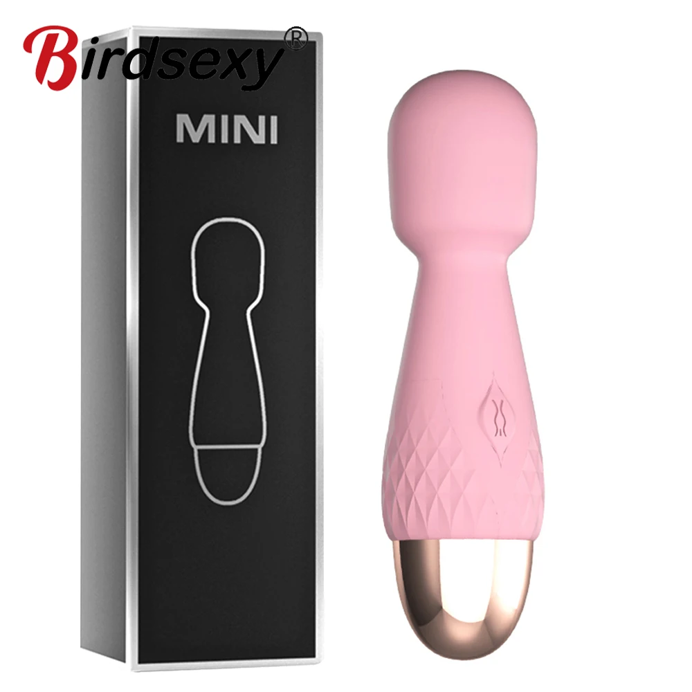 10 Modes Strong Vibration Mini Vibrator Magic Stick USB Charging Massager Clitor