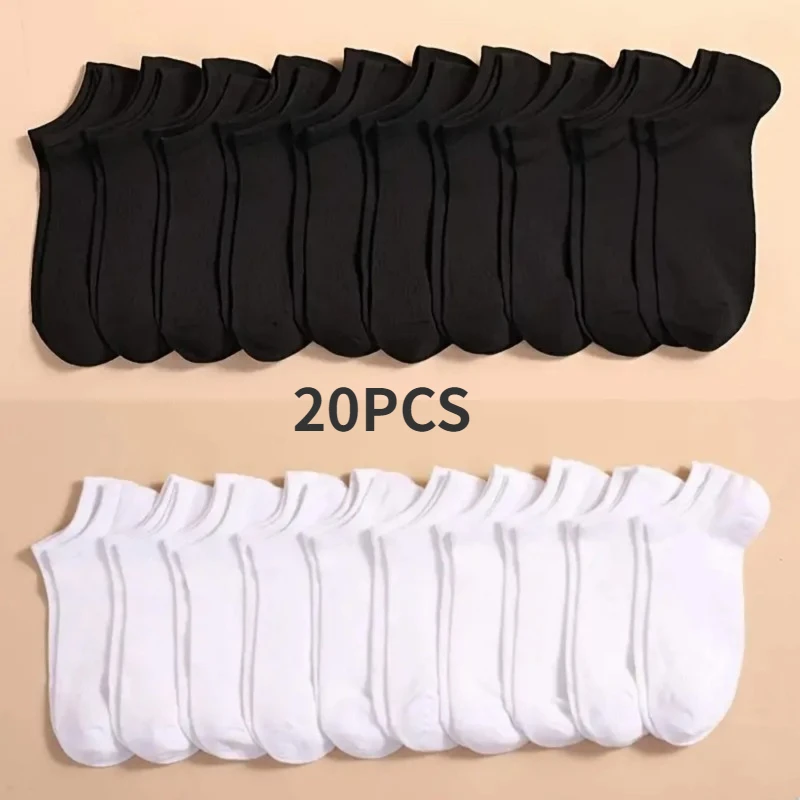 10 Pairs Women/Men Boat Socks Invisible Low Cut Silicone Non-slip Summer No-show