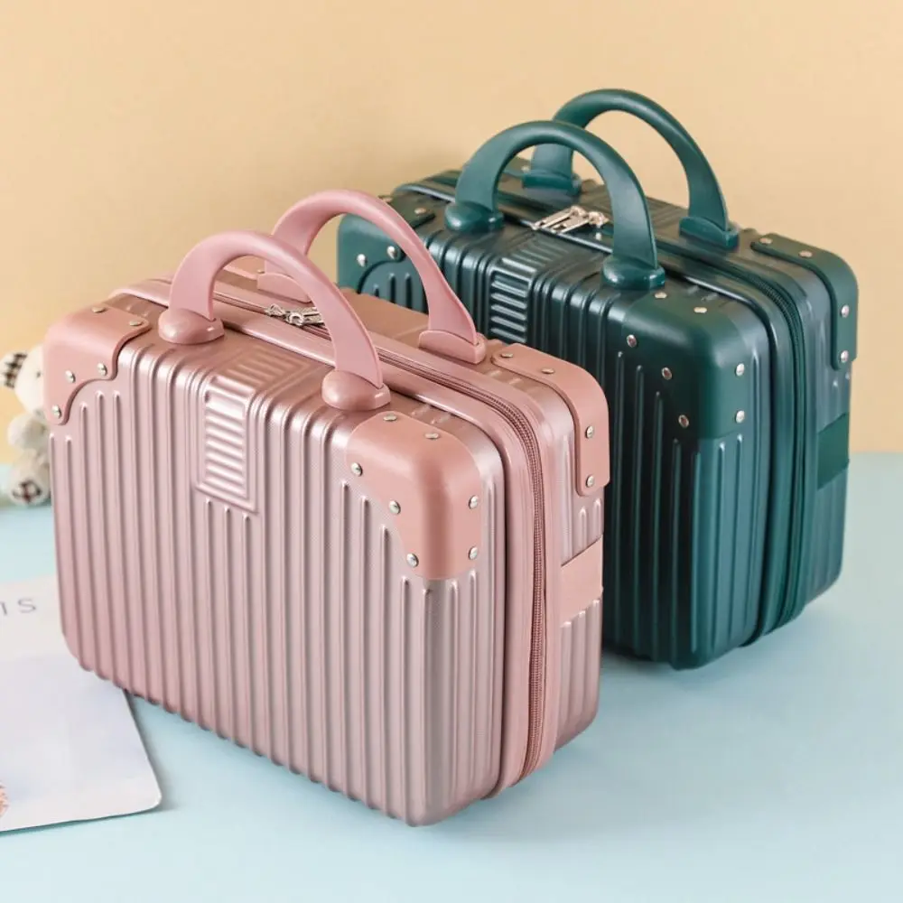 14 inch Mini Travel Suitcase Cosmetic Box Hand Luggage Organizer Makeup Case Sma