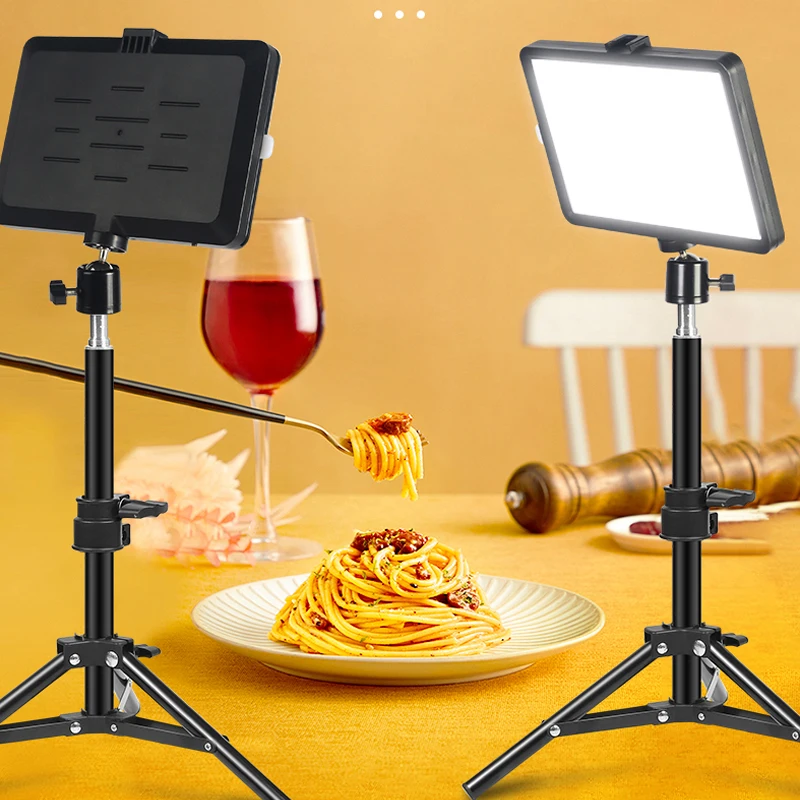 16CM Dimmable USB LED Video Light with Adjustable Tripod Stand and Color Filters