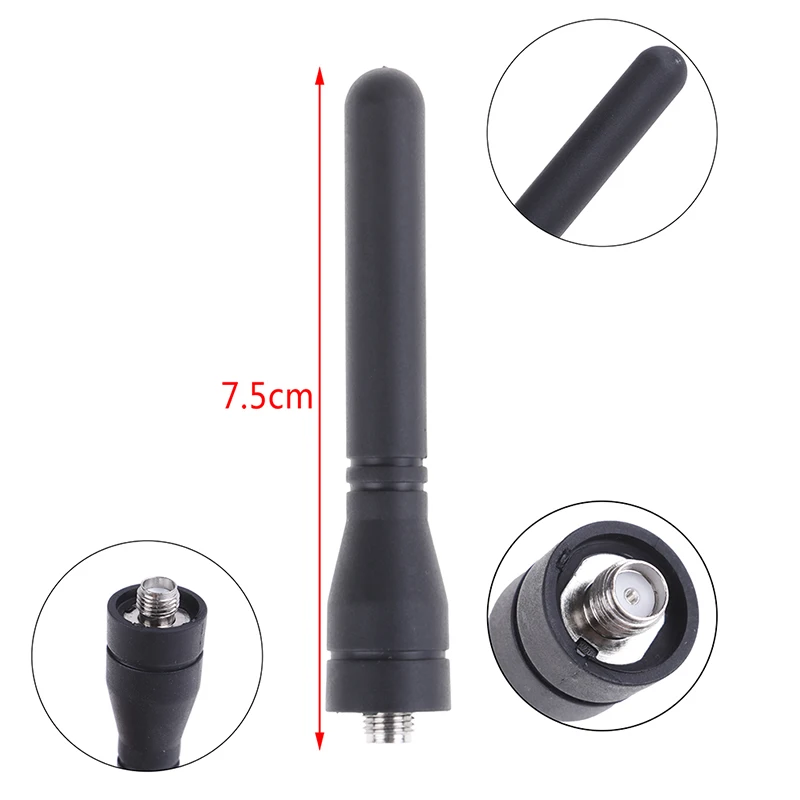 1pc 7.5CM Single Band Walkie Talkie Gain Antenna Snal Extend Universal Portable