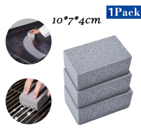 1pc Barbecue Cleaning Stone Brushes BBQ Grill Cleaning Brick Block BBQ Racks Sta