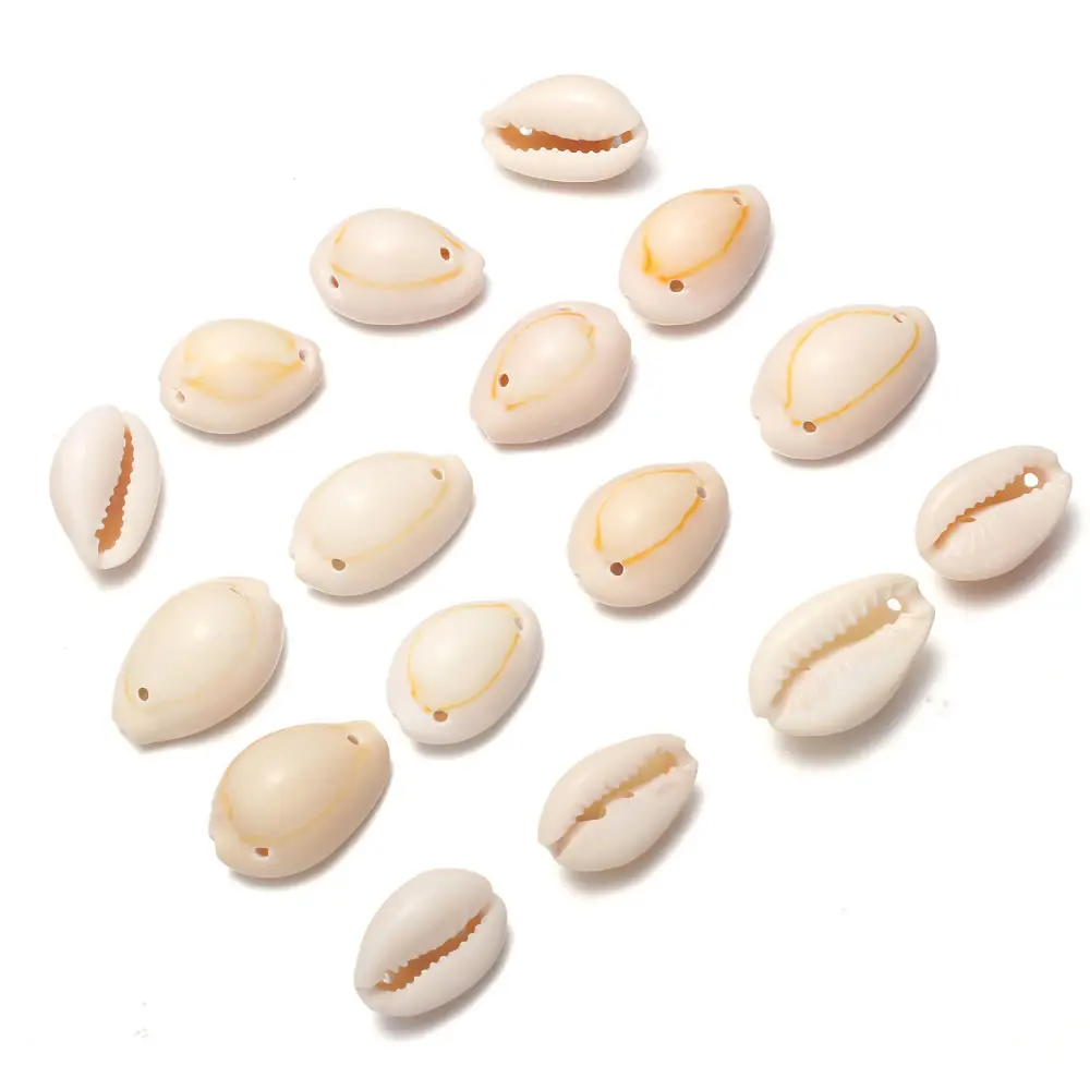 200Pcs Natural Shell Beads Charms Cowry Shell Loose Bead DIY Bracelet Earring Ne