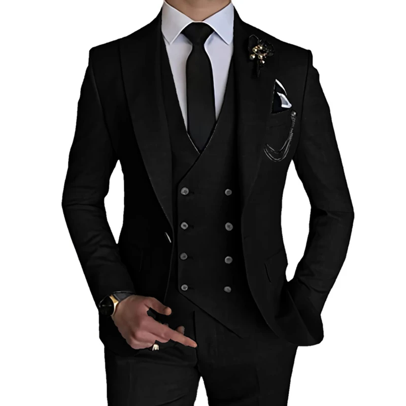 2023 Fashion New Men Leisure Boutique Business Solid Color Wedding Suit Coat Pan