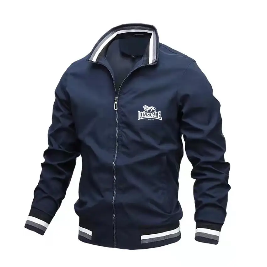 LONSDALE Logo Aviator Stand Collar Jacket Men's Casual Slim Baseball Jacket Late