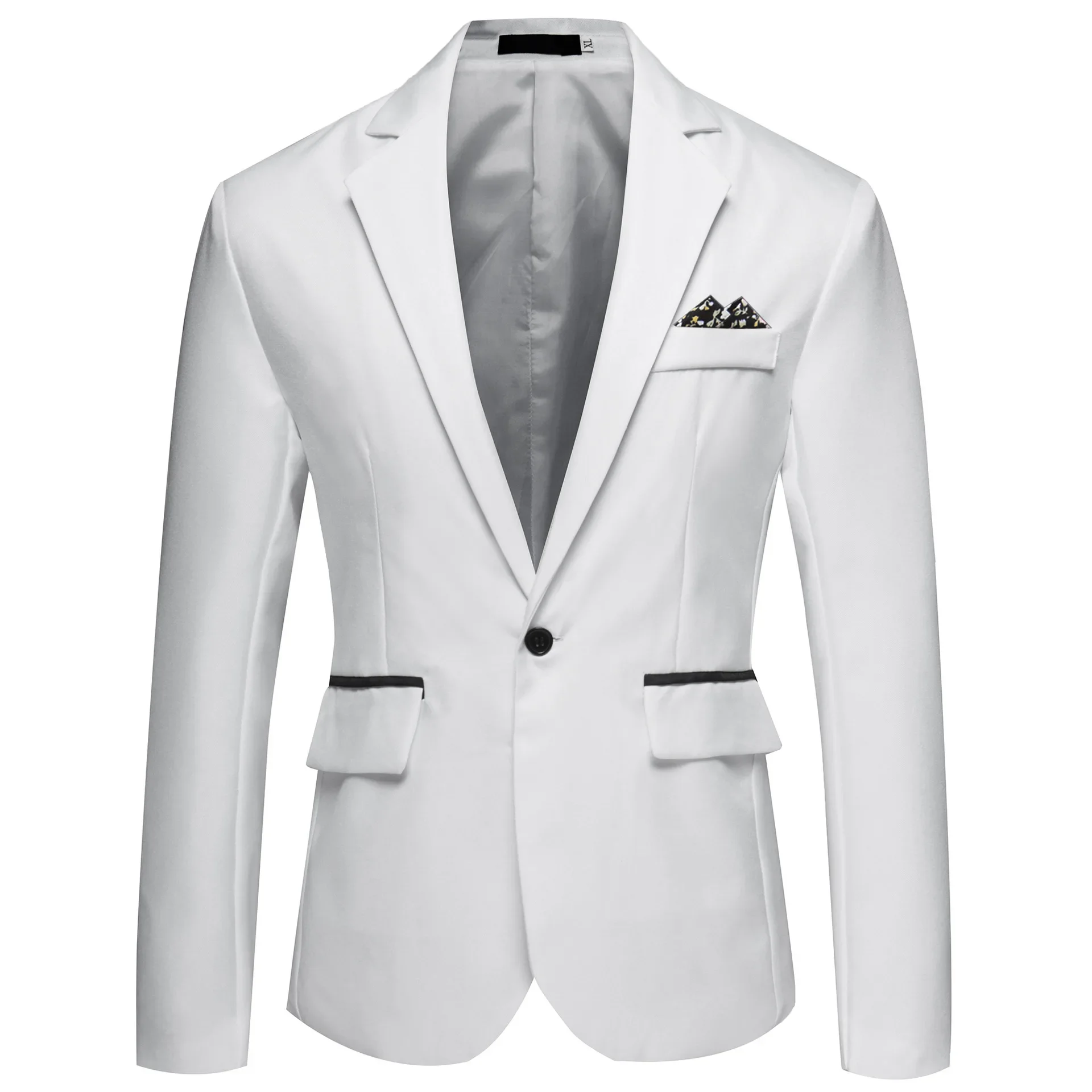 2023 Slims Men's Western-style Blazer Solid Color Stylish Business Suit Wholesal