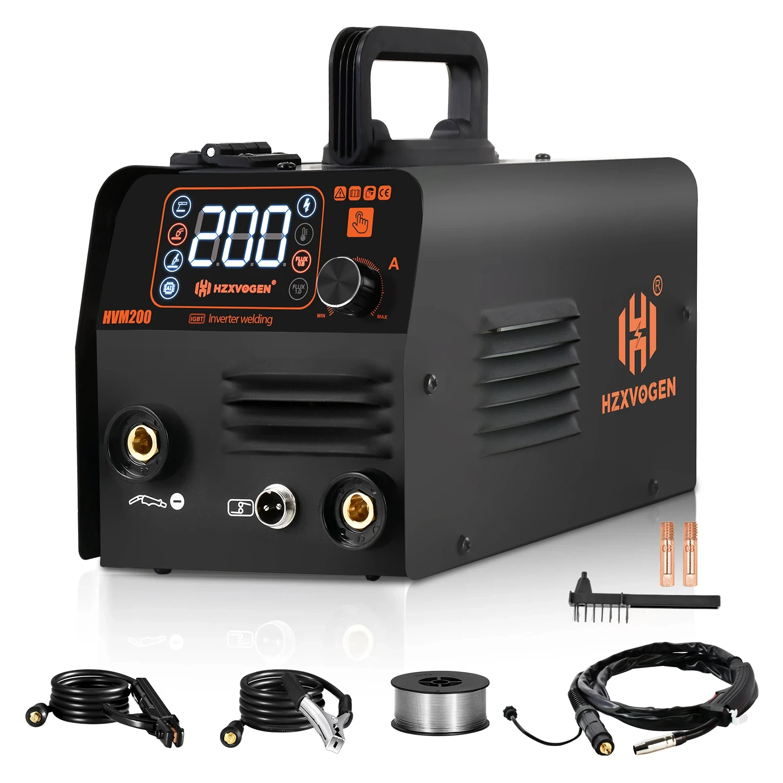 3 in1 MIG/TIG/MMA Semi-Automatic Welding Machine HVM200 Inverter Welder Synergy