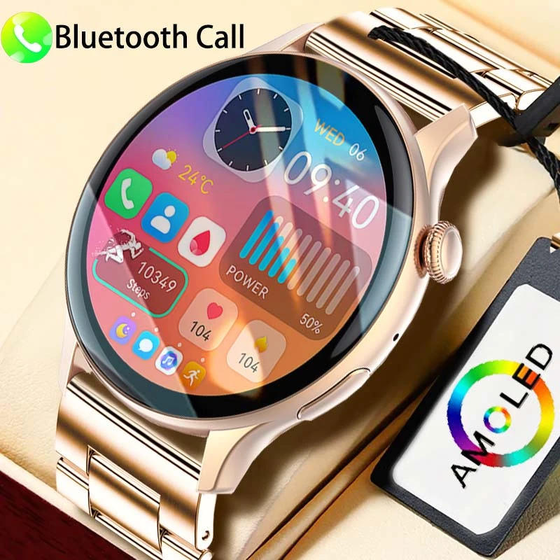 2024 New Smart Watch HK85 AMOLED 1.43" BT Call Health Monitoring Always on Displ