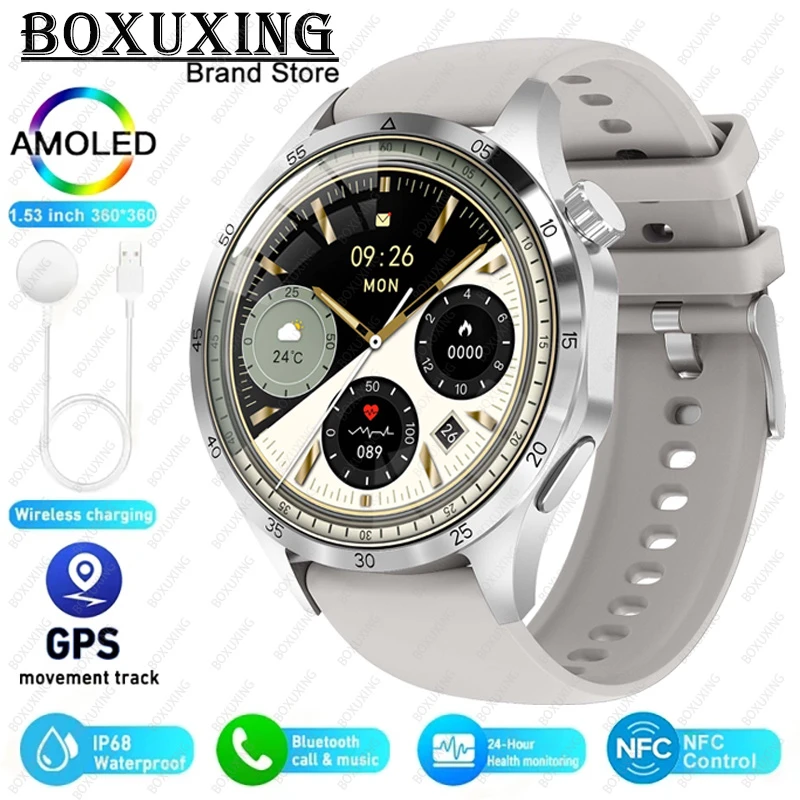 New For HUAWEI GT5 Pro Smart Watch Men Woman AMOLED Screen Heart Rate 100+Sports Mode HD Bluetooth Call Waterproof Smart Watch