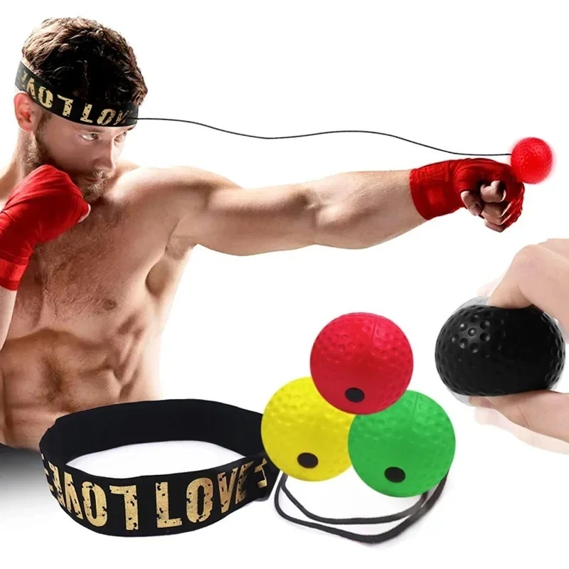 Punching Ball Head-mounted Fighting Speed Sanda Training Boxing Reflex Ball Home