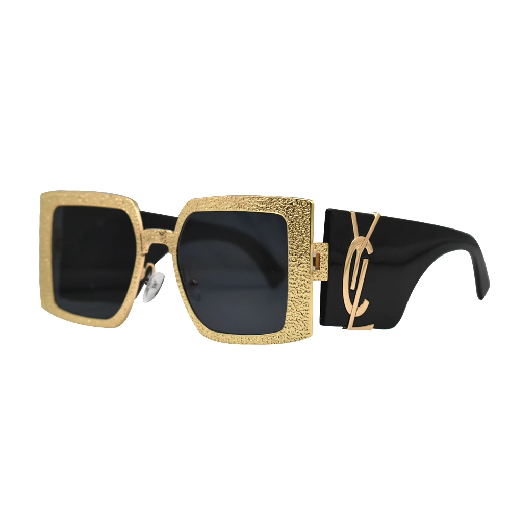 Vintage Oversized Square Sunglasses For Women Fashion Luxury Brand Designer Retr