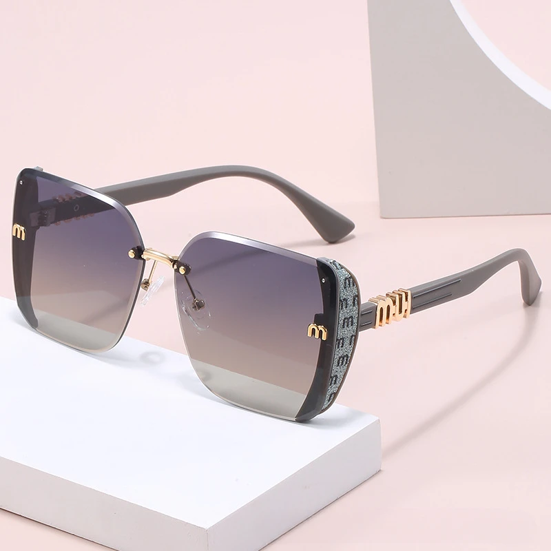 Cool Square Sunglasses Women Luxury Brand Anti Strong Light Vintage Large Frame 