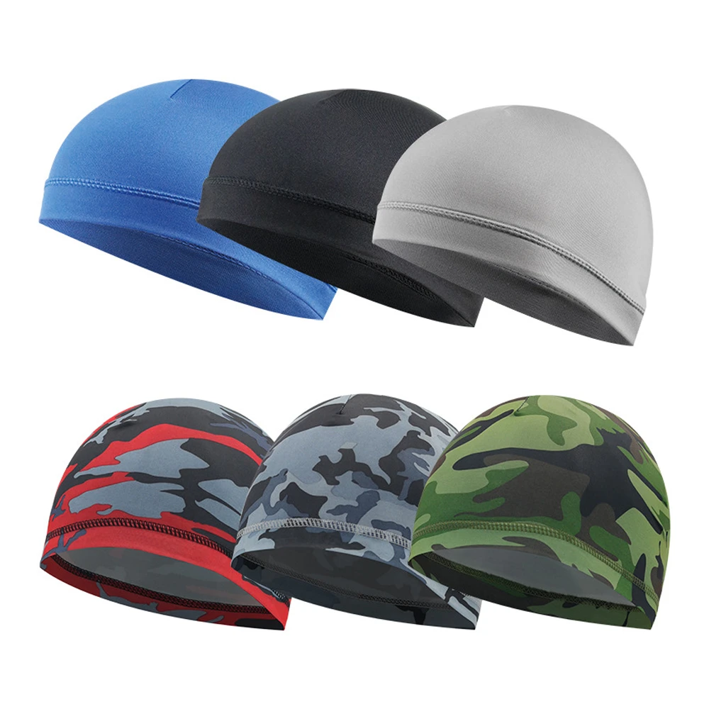 Cycling Cap Quick Dry Anti-UV Sports Hat Cooling Skull Cap Helmet Liner Sweat Ca