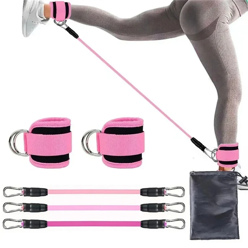 Ankle Straps Resistance Bands Set Fitness Workout Exercise Equipment Ankle Weigh