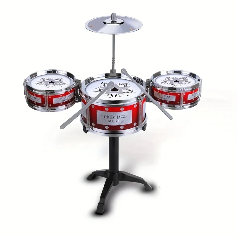 Jazz drum set instrument toy for beginners, percussion instruments, children's m
