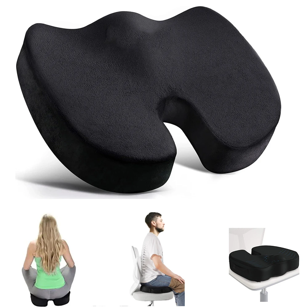 Travel Seat Cushion Memory Foam U-Shaped U-Shaped Pillow Pad Car Office  Orthope