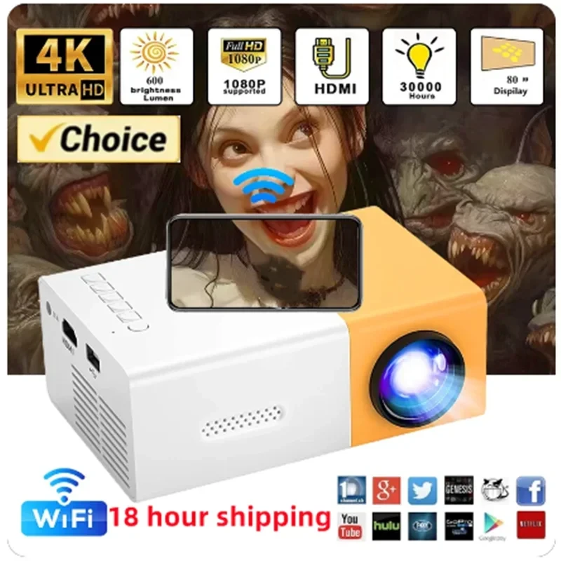 Portable Mini Movie Projector Suitable For Outdoor Camping/ Drive-in/ Home Theat